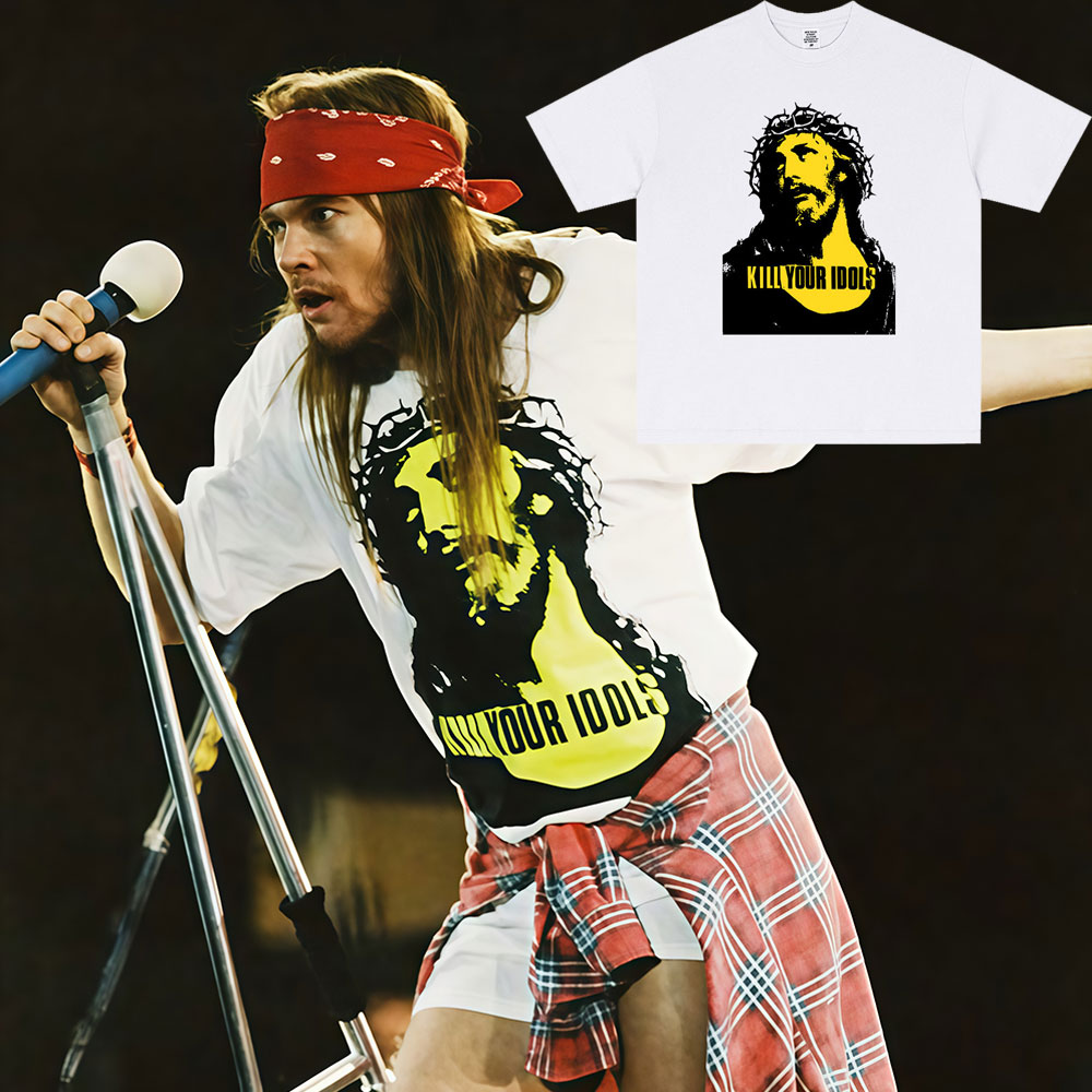 Offre spéciale tuer votre idole même Style graphique T-shirts hommes femmes rétro gothique Rock métal T-shirts hommes décontracté coton t-shirts hauts