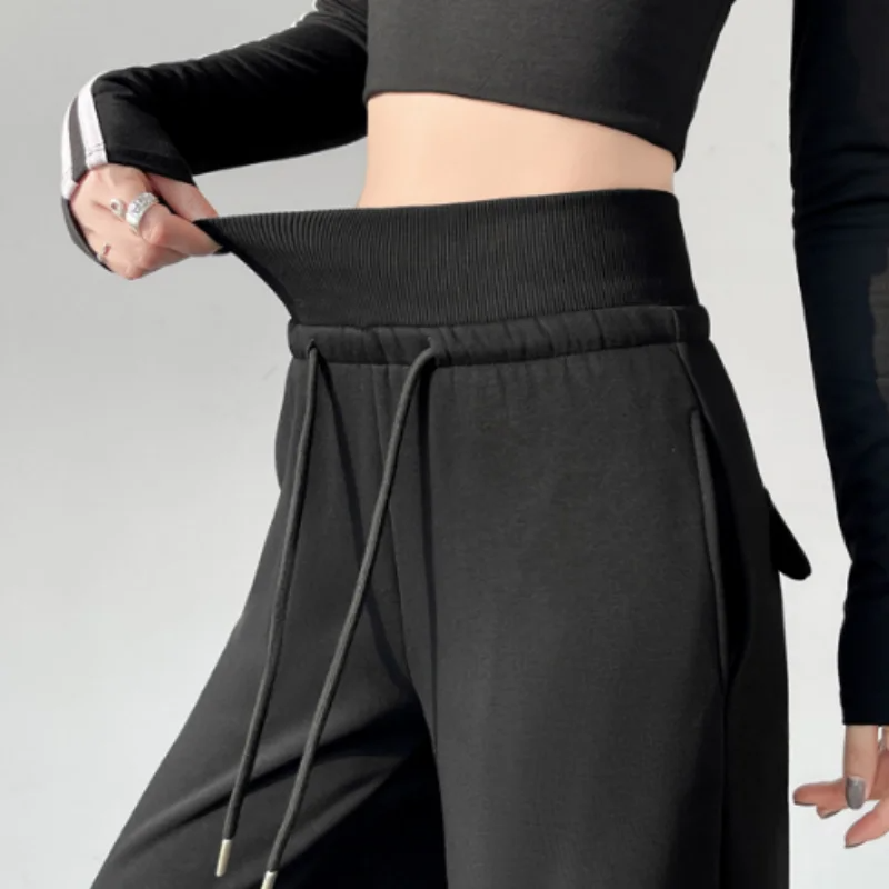 Pantalon Palazzo Élégant pour Femme, Coupe Évasée Large, Taille Haute, Style OL, Idéal pour le Travail