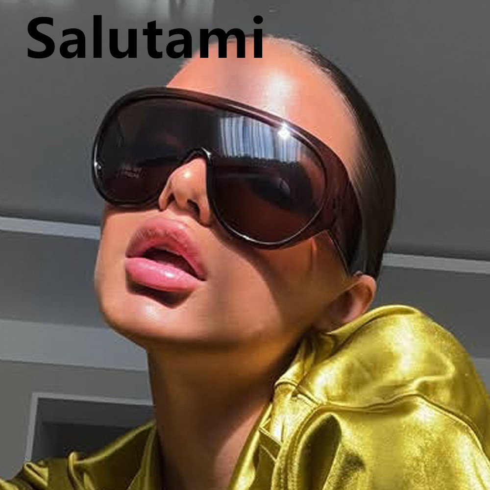 Lunettes de soleil surdimensionnées populaires pour femmes, mode luxe, monture large, verres dégradés, style rétro classique, lunettes de soleil épaisses pour homme.
