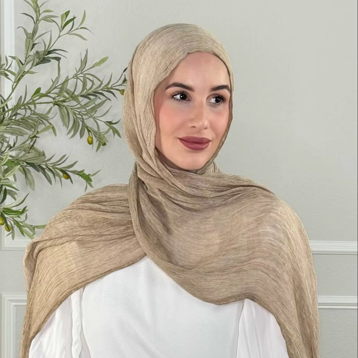 Hijabs en coton modal rayonne froissé tendance pour femmes, foulards unis, bandanas, hijabs islamiques, bandeaux musulmans 180*70cm