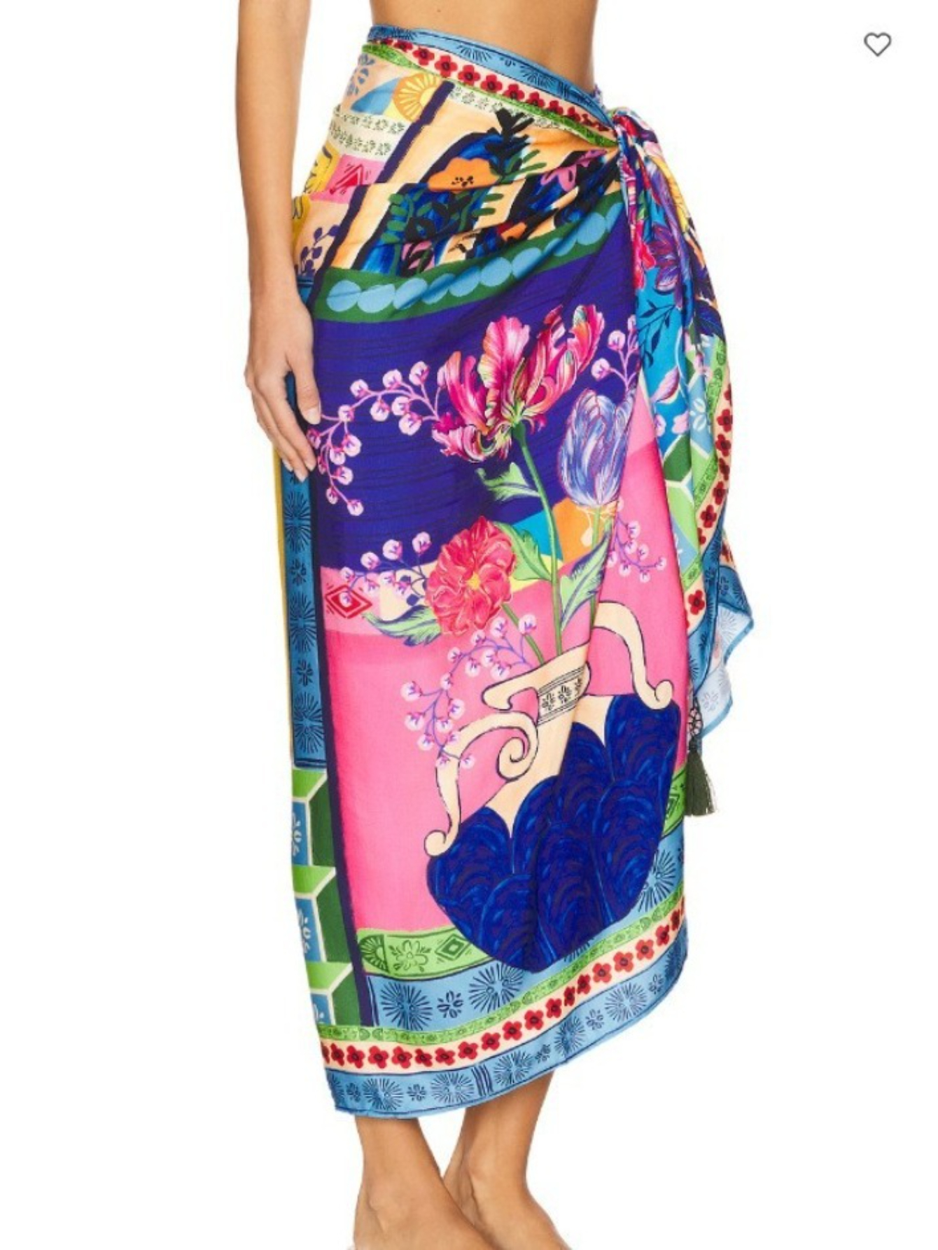 Sarongs de plage en mousseline de soie pour femmes, imprimé floral, jupe de bain, Bikini, paréo, vacances d'été, maillots de bain, livraison directe