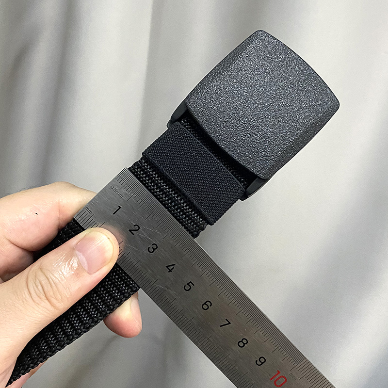 Ceinture en Nylon pour hommes et femmes, unisexe, boucle tactique d'extérieur, ceinture noire, voyage décontractée, réglable, en toile