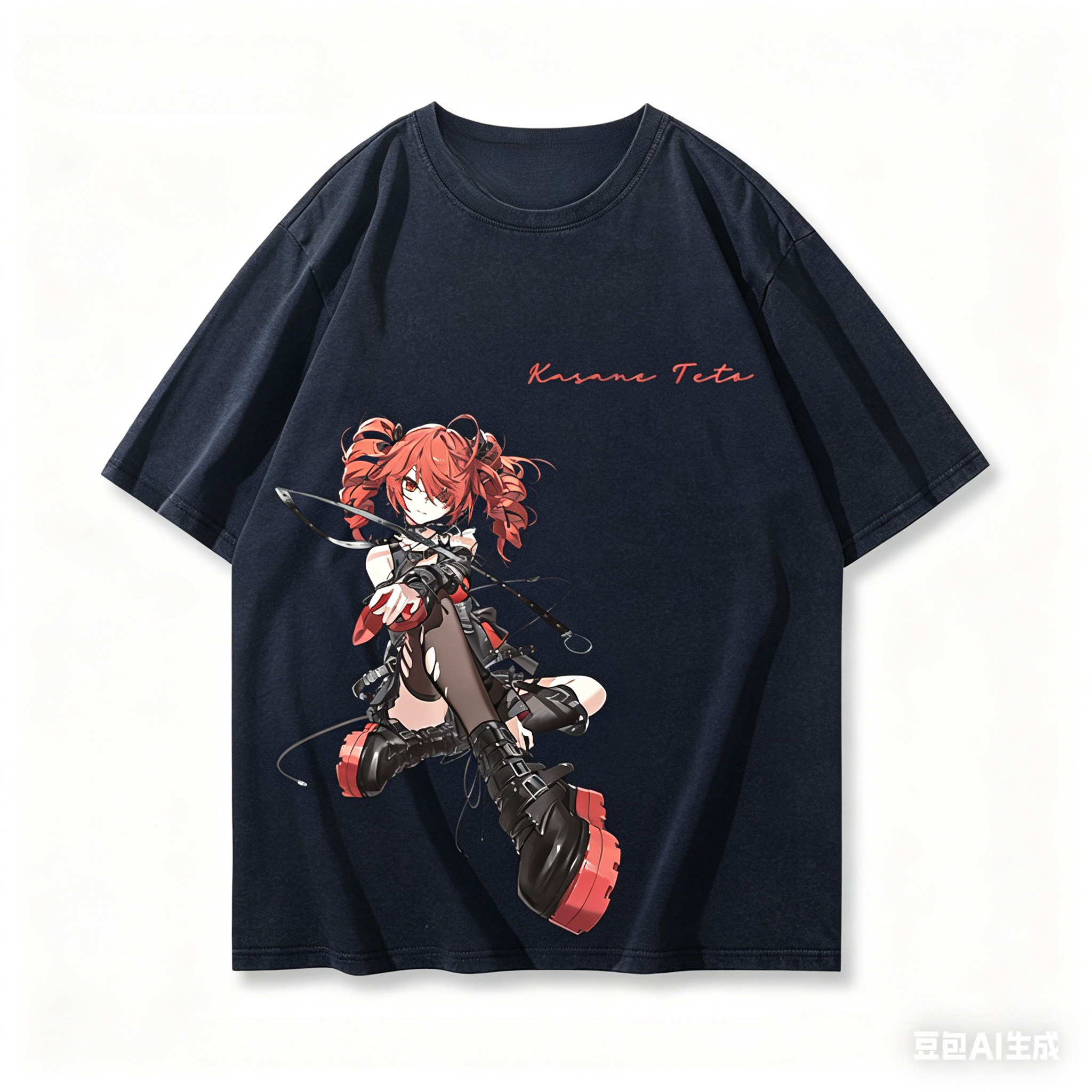 T-shirt délavé Kasane Teto, vêtements de style original, nouveau modèle, T-shirt Anime, vêtements toute l'année, grande taille, unisexe, streetwear, tendance