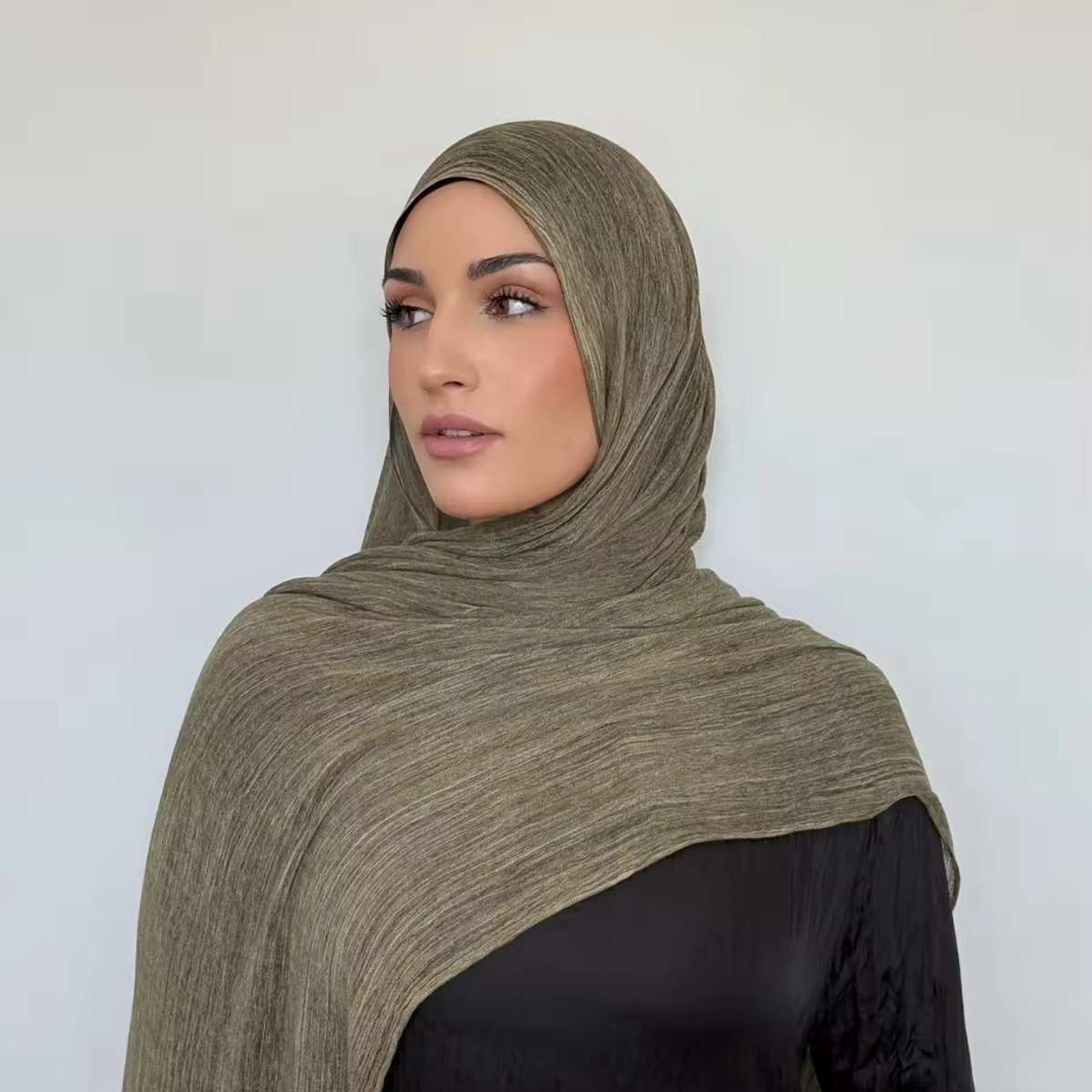 Écharpe Hijab Royan en coton froissé pour femmes musulmanes, châles longs et doux islamiques, enveloppes courtes à pampilles, accessoires Bufanda