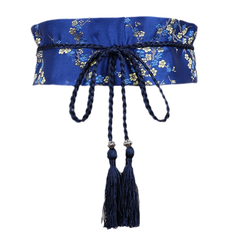 Ceinture Hanfu vintage pour femmes, ceinture de style chinois élégant avec glands, accessoire pour vêtements Hanfu, dynastie Han