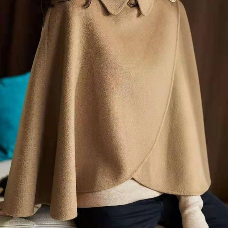 Châle automne hiver nouvelle laine manteau coréen court tempérament Cape Cape