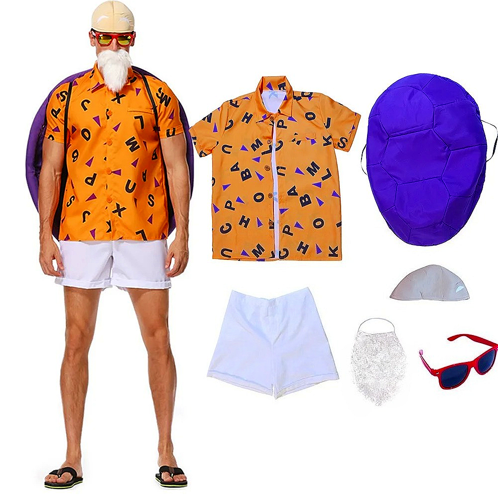 Costume Adulte Maître Roshi Homme Tortue Ermite – Ensemble Complet pour Festival, Fête et Spectacle