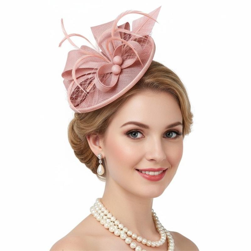 Chapeau Fascinator à Plumes Chic, Serre-tête Fascinator pour Tea Party, Coiffe Structurée Élégante pour Usage Quotidien et Occasions Spéciales