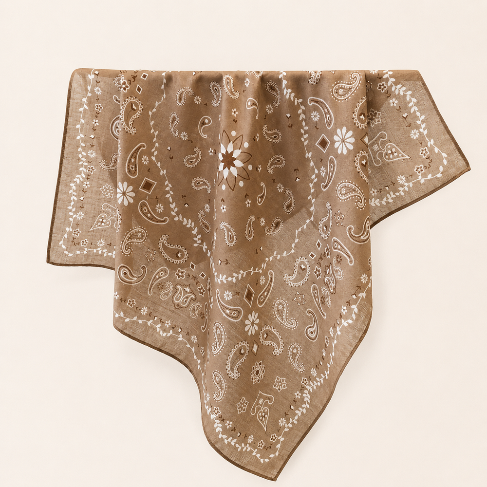 Foulard carré Paisley 68x68cm pour femmes, léger, bandana, foulard de cou, foulard de tête, bandeau pour cheveux, châle, accessoire pour poignée de sac