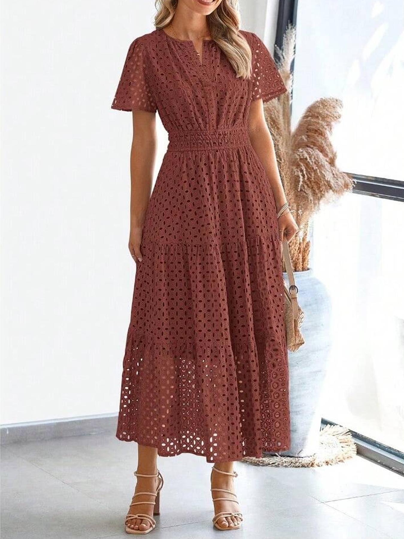 Robe midi pour femme, chic et polyvalente pour toutes les occasions, style élégant pour les femmes à la pointe de la mode