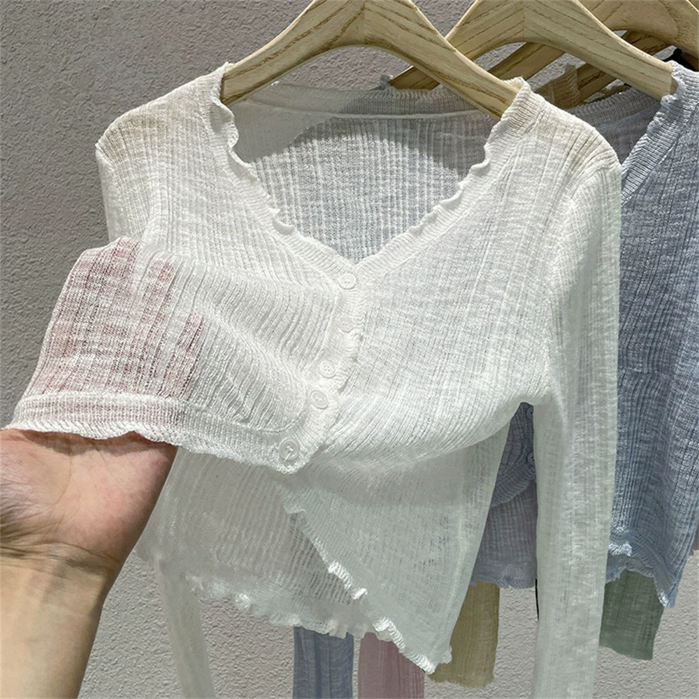 Cardigans de soleil à manches longues pour femmes, mode coréenne, couleurs acidulées, doux et élégant, châle court, vêtements d'extérieur pour femmes, 2025