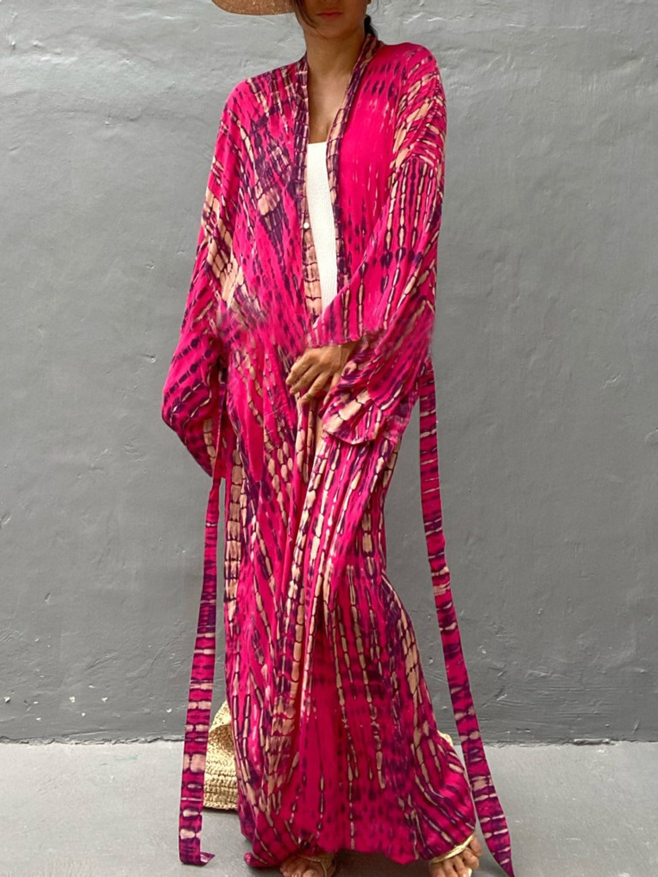 Femmes été caftan Robe Cardigan Style ethnique imprimé Kimono plage vacances décontracté ample grande taille Cardigan Bikini maillot de bain