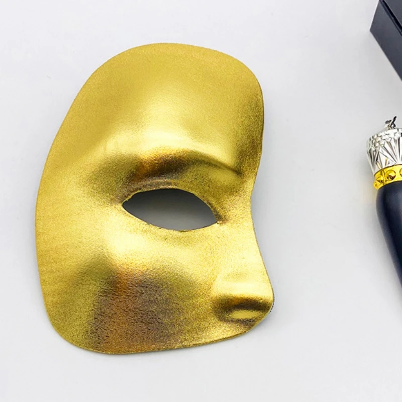 Demi-masque facial pour hommes et femmes, masque fantôme de l'opéra, masques de mascarade vénitiens, Costume de Cosplay vénitien pour bal de promo