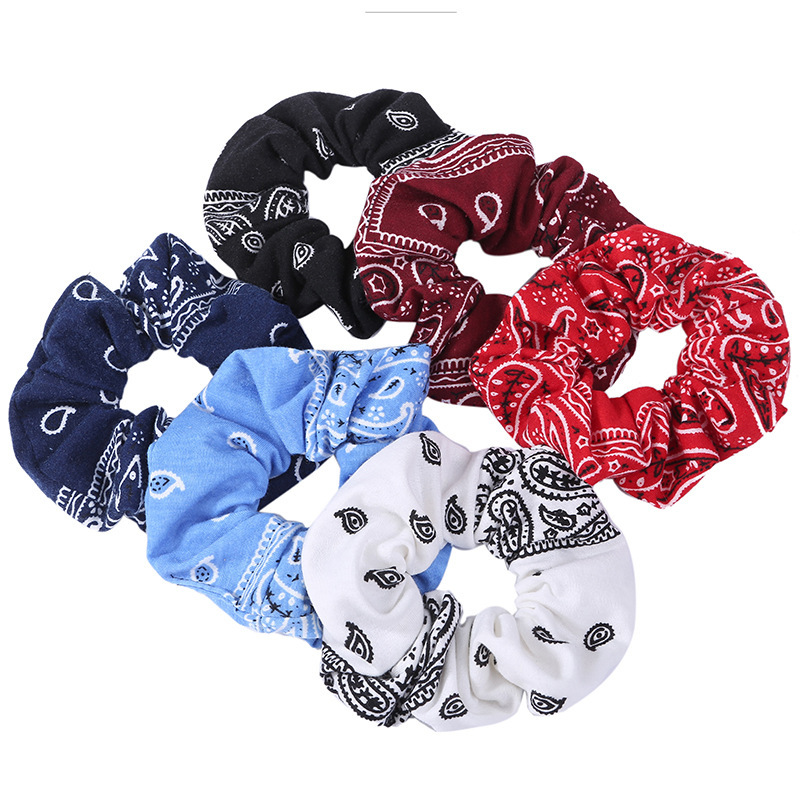 Chouchous pour cheveux en coton, 6 pièces, Bandana doux, élastiques pour cheveux, attaches pour femmes et filles