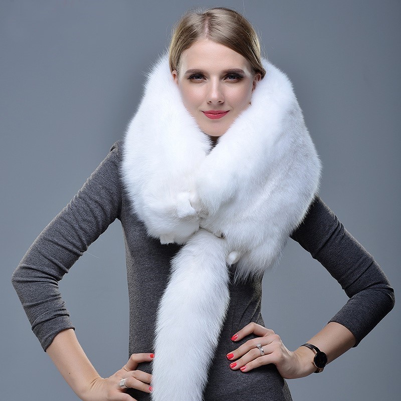 Nouveau hiver grand col de fourrure de renard véritable manteau de fourrure naturelle foulards de luxe femmes hommes vestes capuche châle décor femme cou écharpe enveloppes
