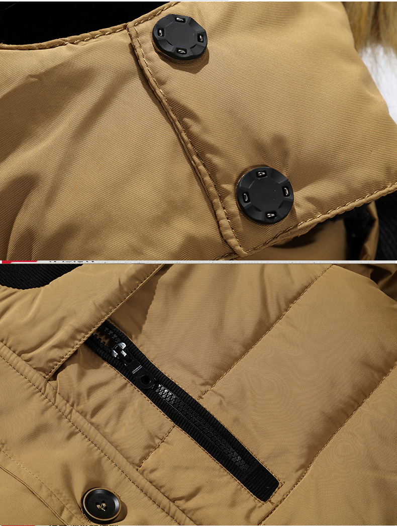 Mode homme coupe-vent Parka manteau Streetwear coupe-vent hommes vêtements décontracté automne hiver chaud Hombre mâle veste pour l'extérieur