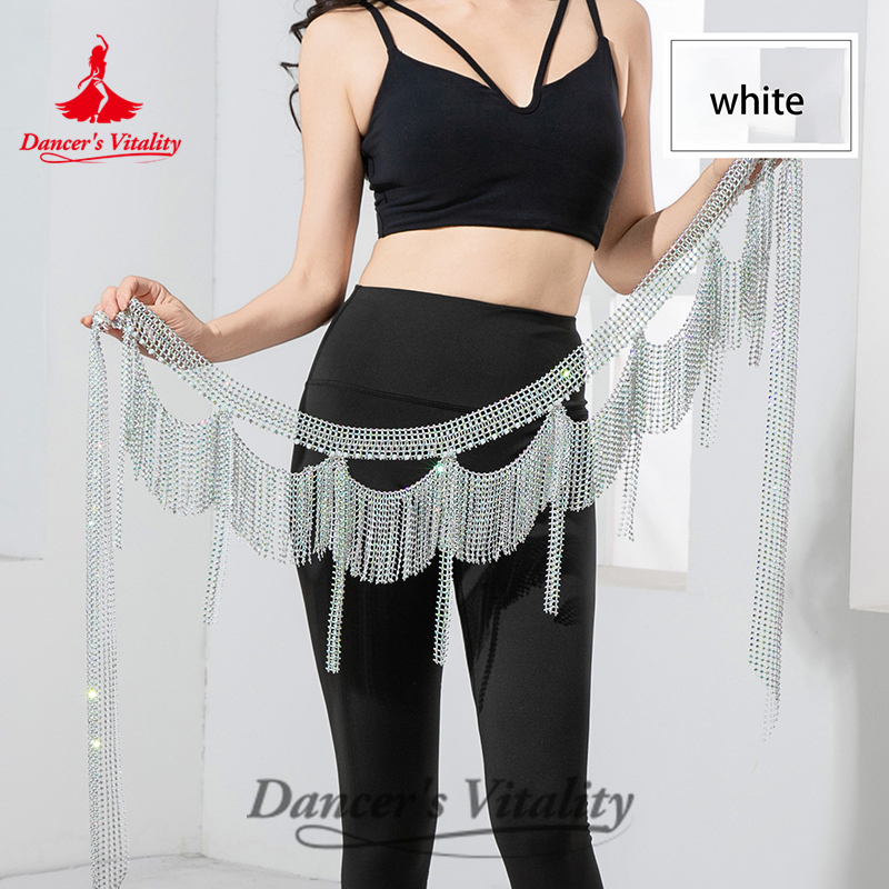 Ceinture à pampilles pour femmes, écharpe de hanche à franges, accessoires de spectacle de danse orientale pour adultes, chaîne de taille