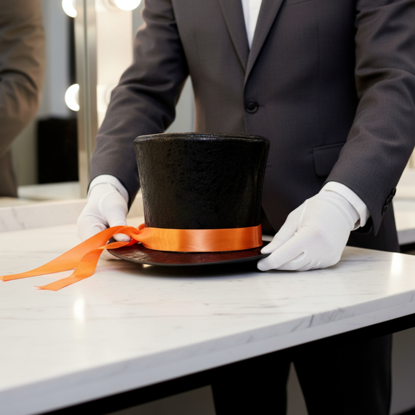 Chapeau haut-de-forme pour Gentleman, Costume d'halloween et de noël, chapeau haut-de-forme pliable Portable pour magicien du père noël, déguisement de fête Steampunk