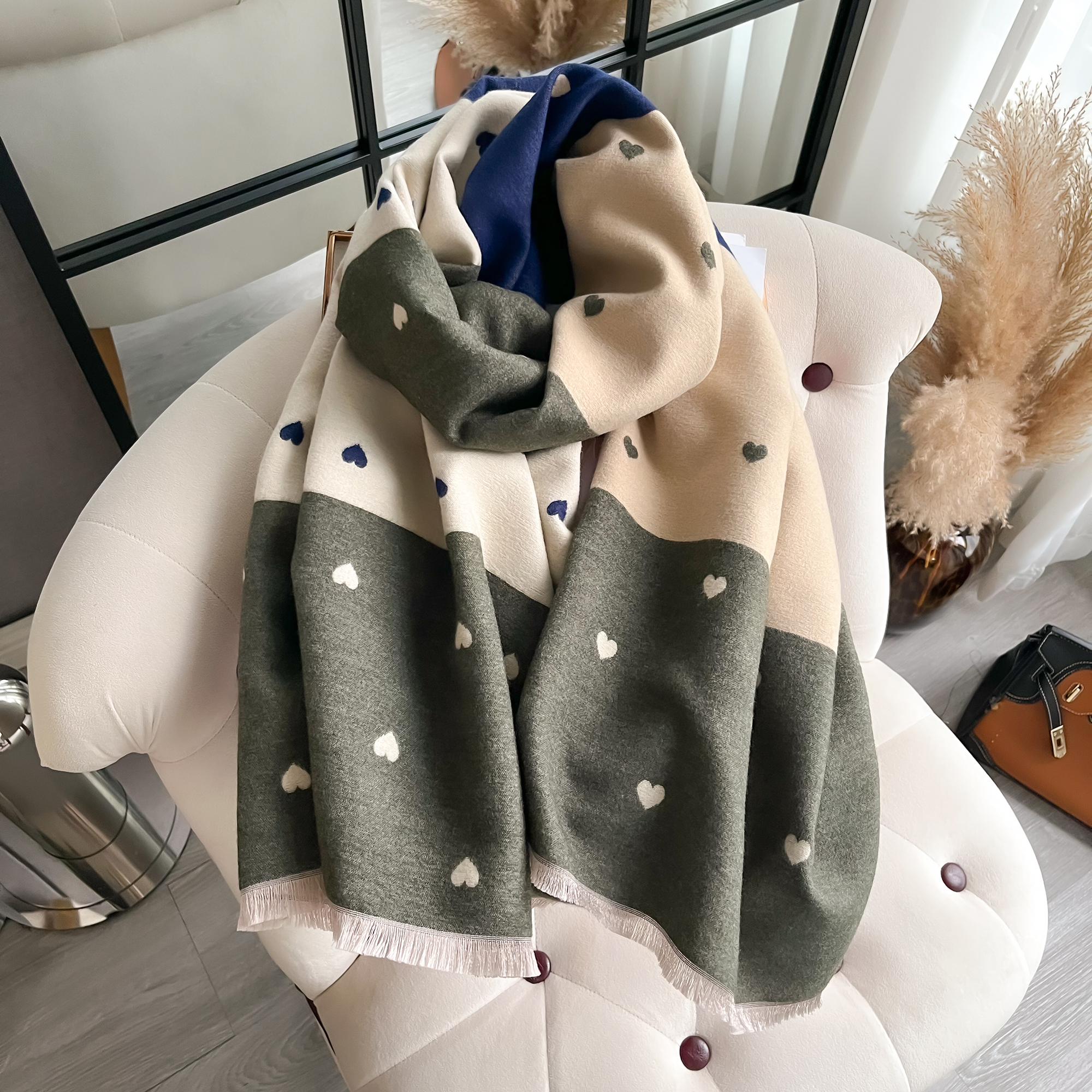 Écharpe en cachemire pour femmes, châle enveloppant, Pashmina, marque de luxe, Poncho, couverture épaisse, chaude, Bufanda, nouvelle collection hiver