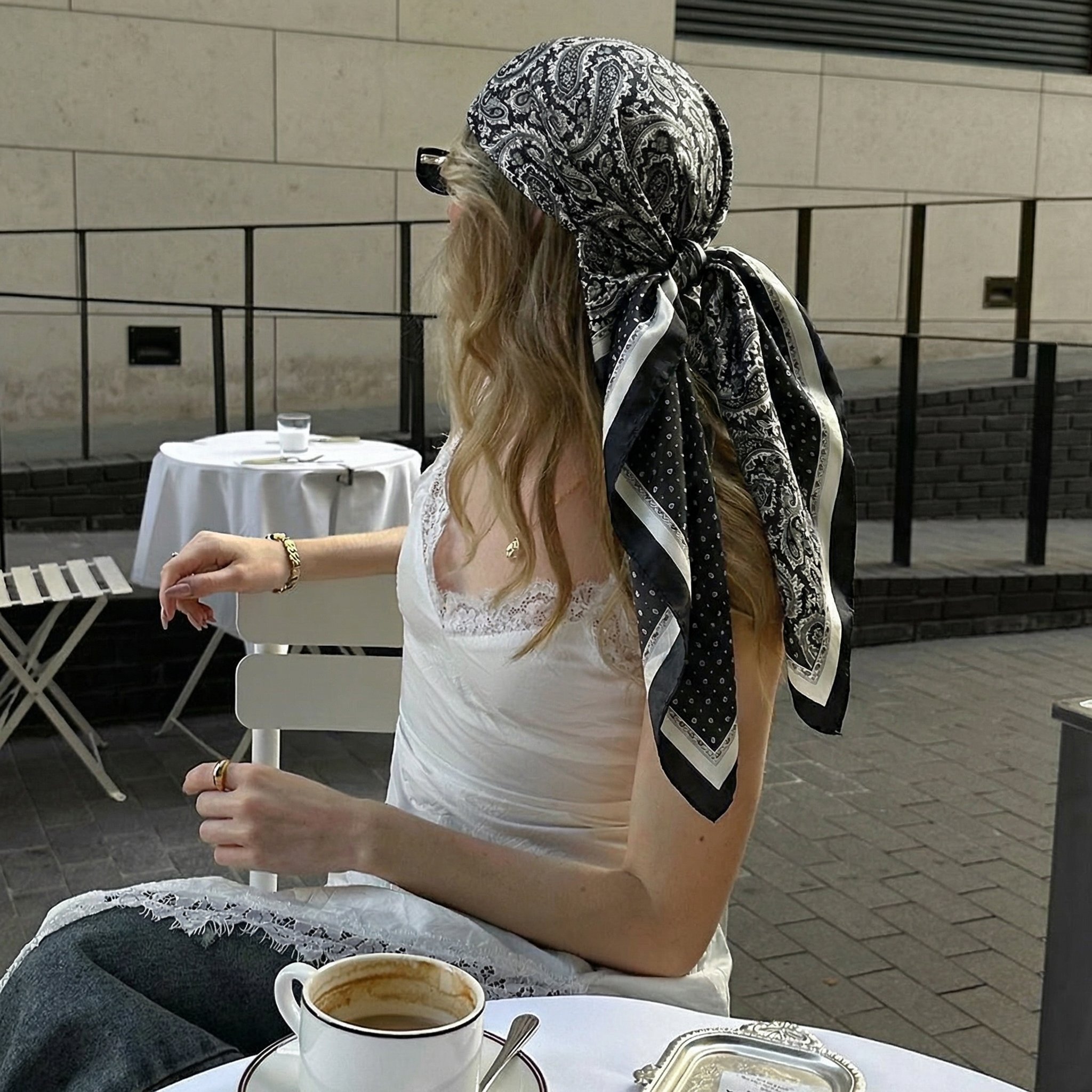 Foulard carré en satin de soie pour femme, 90x90cm, printemps-été, écharpe de plage, bandana, foulard pour cheveux