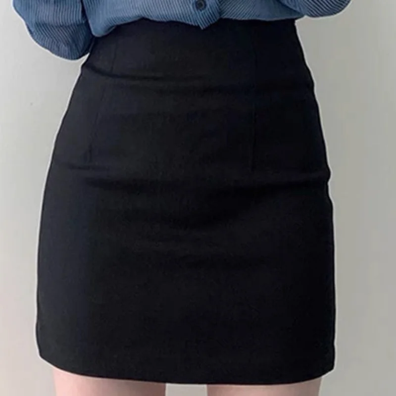 Mini jupe courte taille haute pour femme, vêtements, blanc, rond, serré, pas cher, offre esthétique, premium, modeste, tendance, V