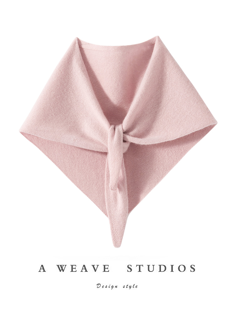 Écharpe de luxe en cachemire 100% pour femmes, écharpe triangulaire, tricot en cachemire, Style Simple, châle de couleur unie, printemps-automne