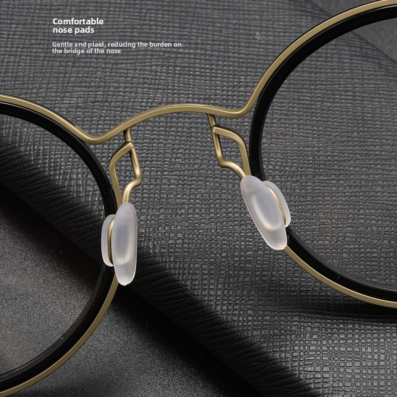 Monture de lunettes ronde classique pour hommes, conception rétro à jante complète avec Construction ultra légère, accessoire quotidien Hipster