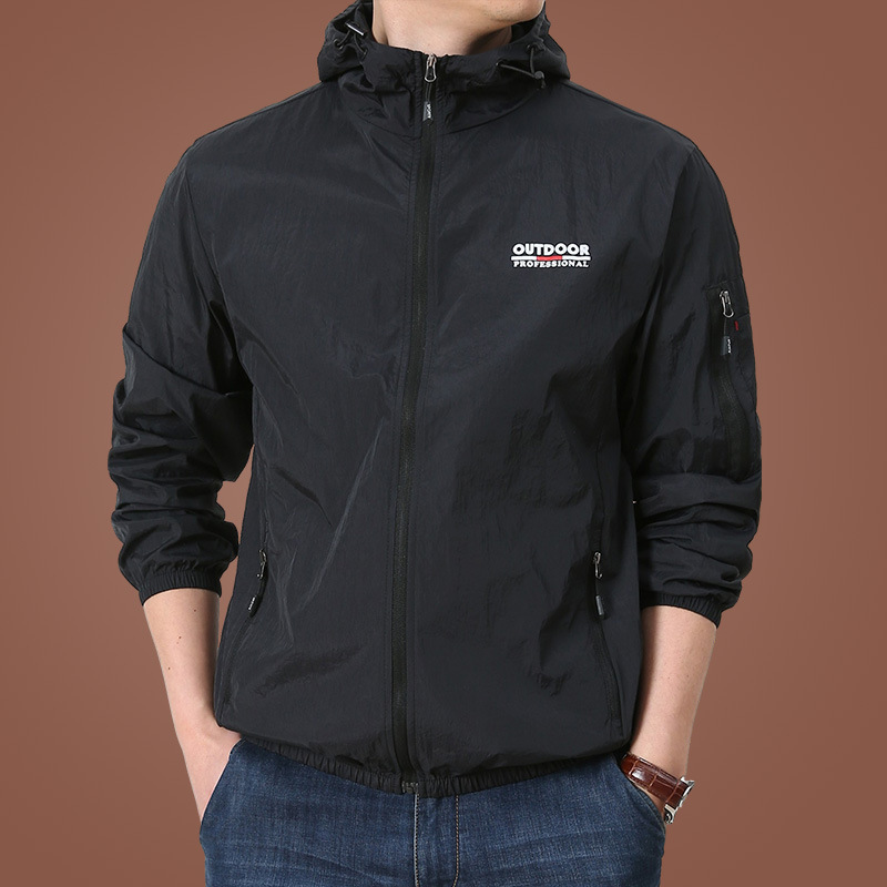 Veste de soleil d'été pour hommes, vêtements d'extérieur, manteau de peau à séchage rapide, protection solaire, cyclisme, randonnée, pêche, Camping