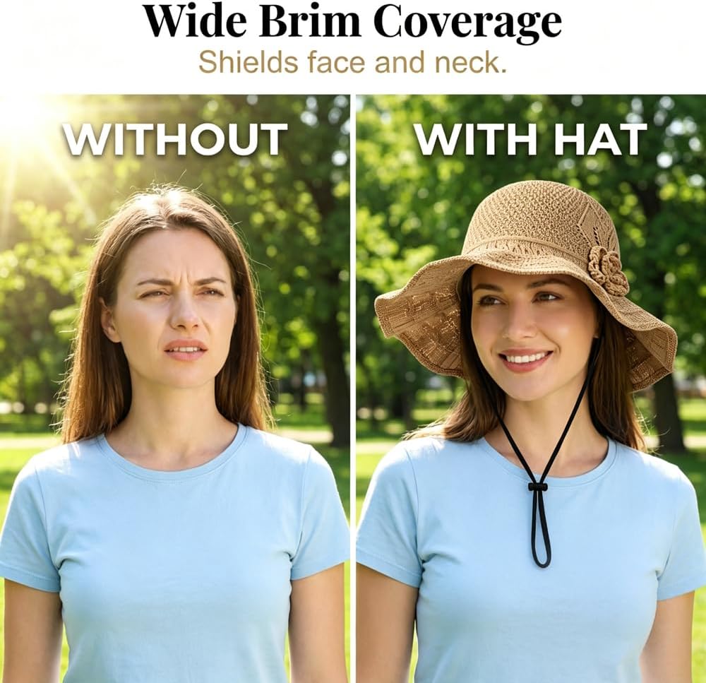 Chapeau de soleil élégant en paille tressée, Nouveaux chapeaux de paille 2026 pour femmes, Chapeau de soleil pliable pour femme, Chapeau bob de voyage, Sombrero