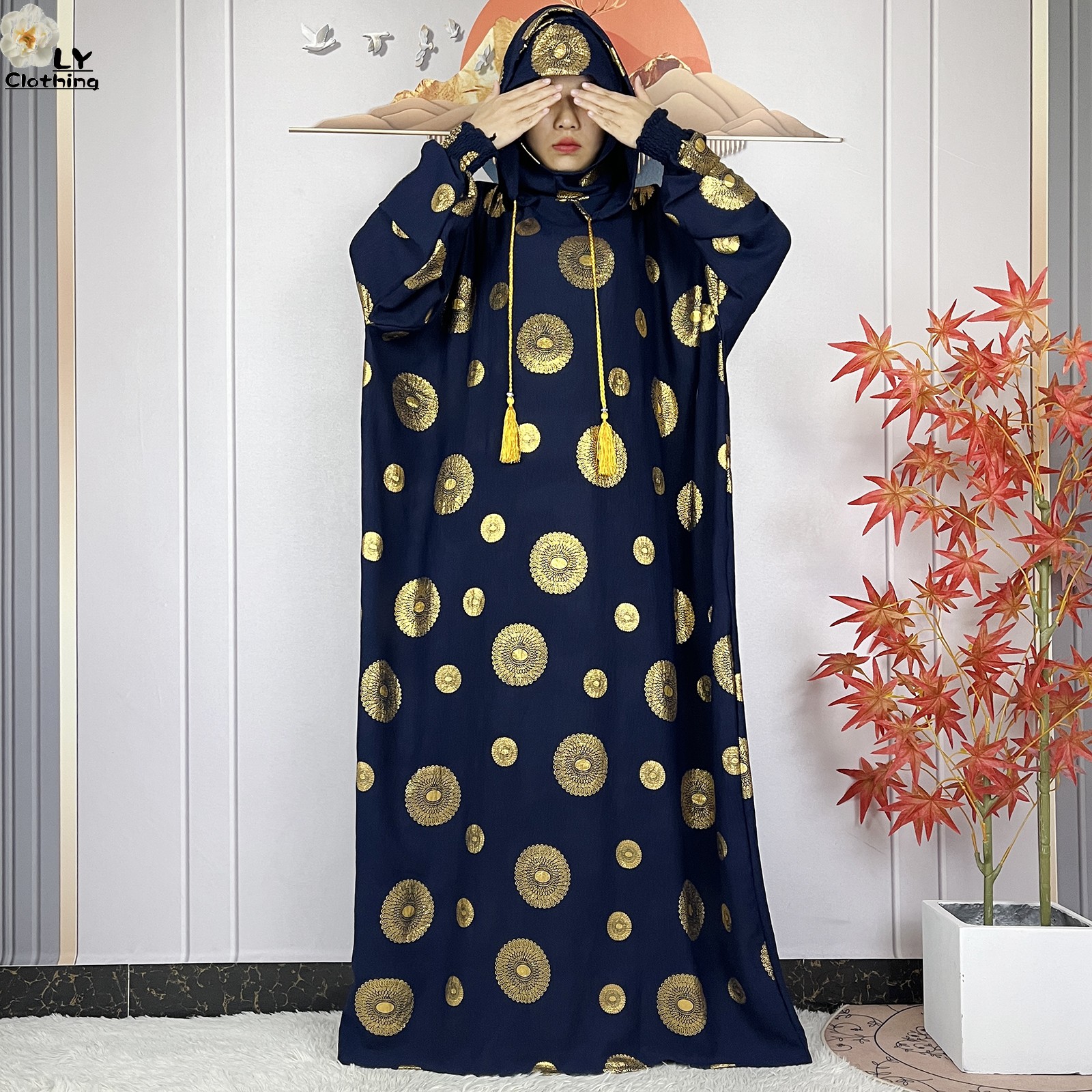 Abaya-Vêtements de Prière pour Femme Musulmane, Deux Chapeaux, Dubaï, Turquie, Islam, Robes en Tissu de Haute Qualité, Kaftan, Nouvelle Collection