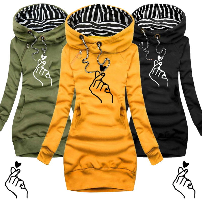 Femmes robe pull à manches longues robe à capuche automne hiver décontracté mince pull à capuche robe