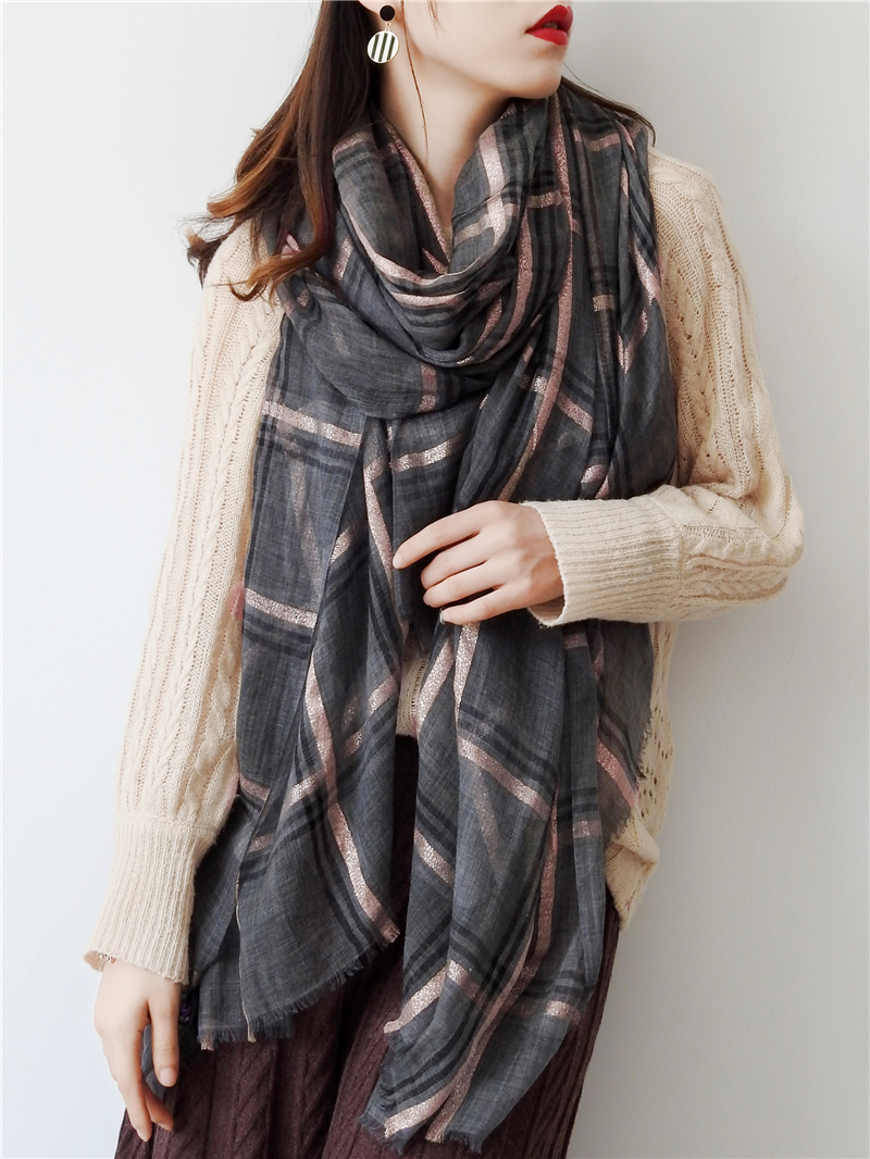 Femmes cachemire écharpe avec chaud longues enveloppes écharpe automne écharpe angleterre classique Plaid cachemire foulards 2020 mode luxe châle