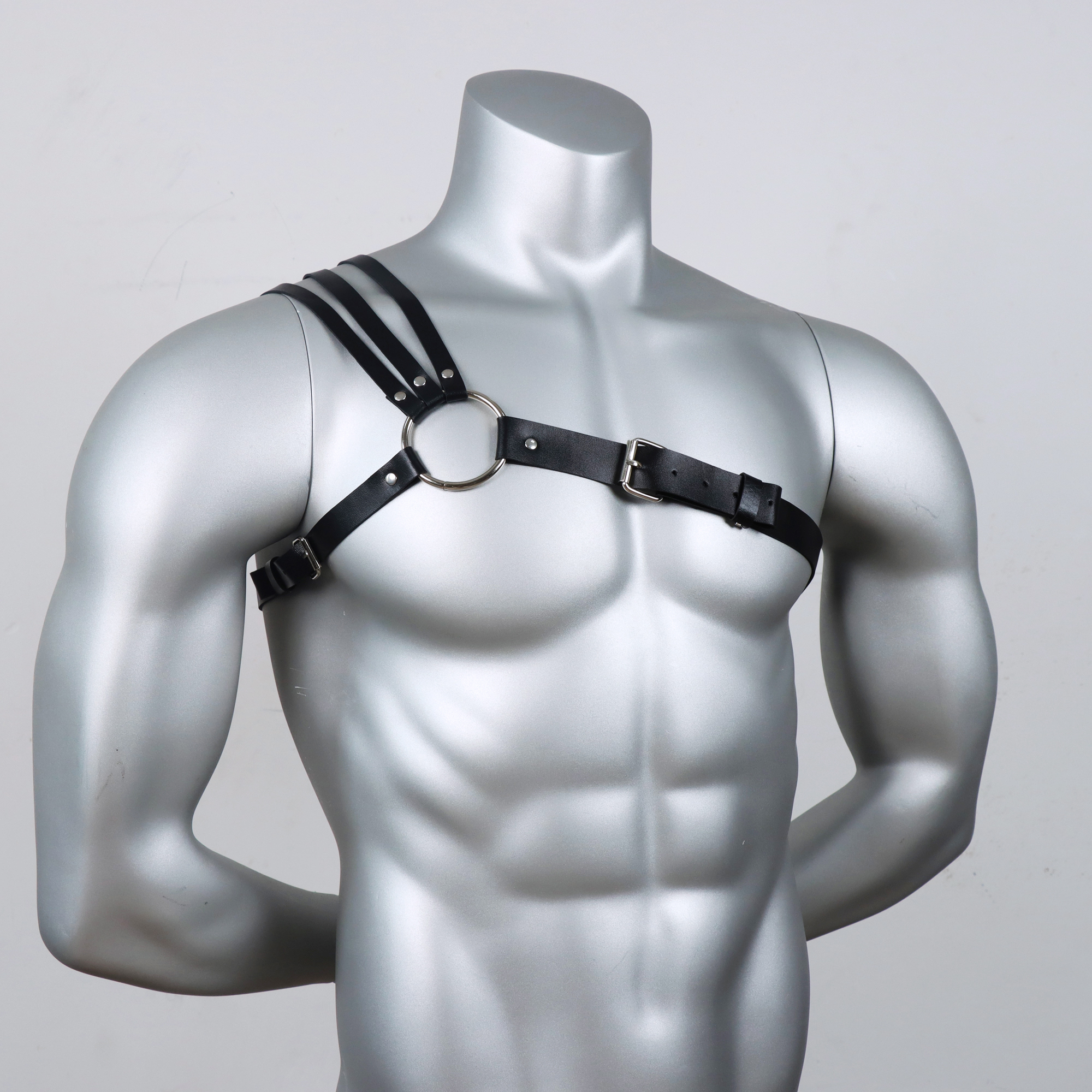 Ceinture punk pour homme - Accessoire de chemise formelle réglable, pour tenue gothique, Saint-Valentin, déguisement de carnaval, décoration de ceinture