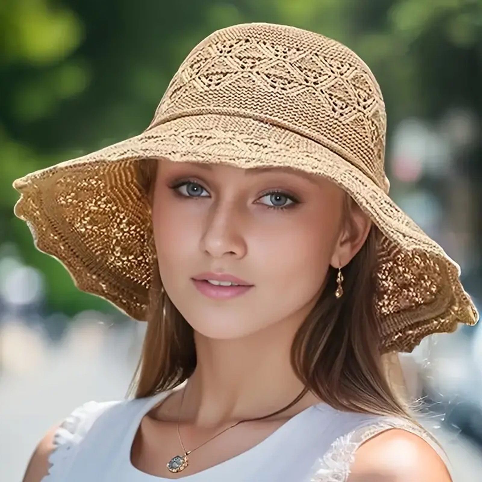 Visières solaires élégantes, chapeaux de plage d'été pour femmes, protection UV, casquette à large bord pliable, accessoires de voyage en plein air pour filles et adolescentes