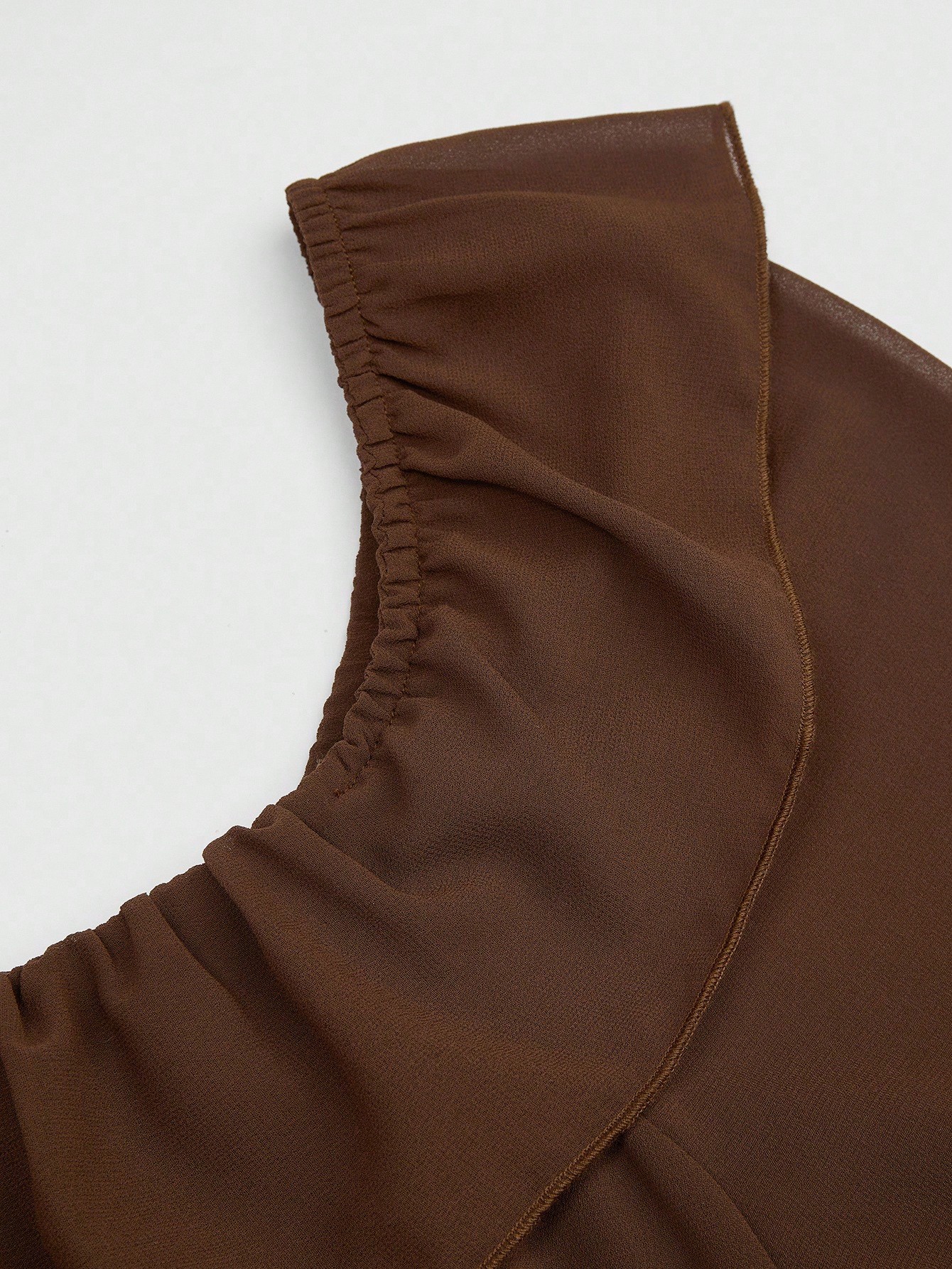 Robe vintage victorienne en mousseline pour femmes grandes tailles, col carré, bordure à volants, manches longues évasées, taille corsetée, robe midi coupe A-ligne F
