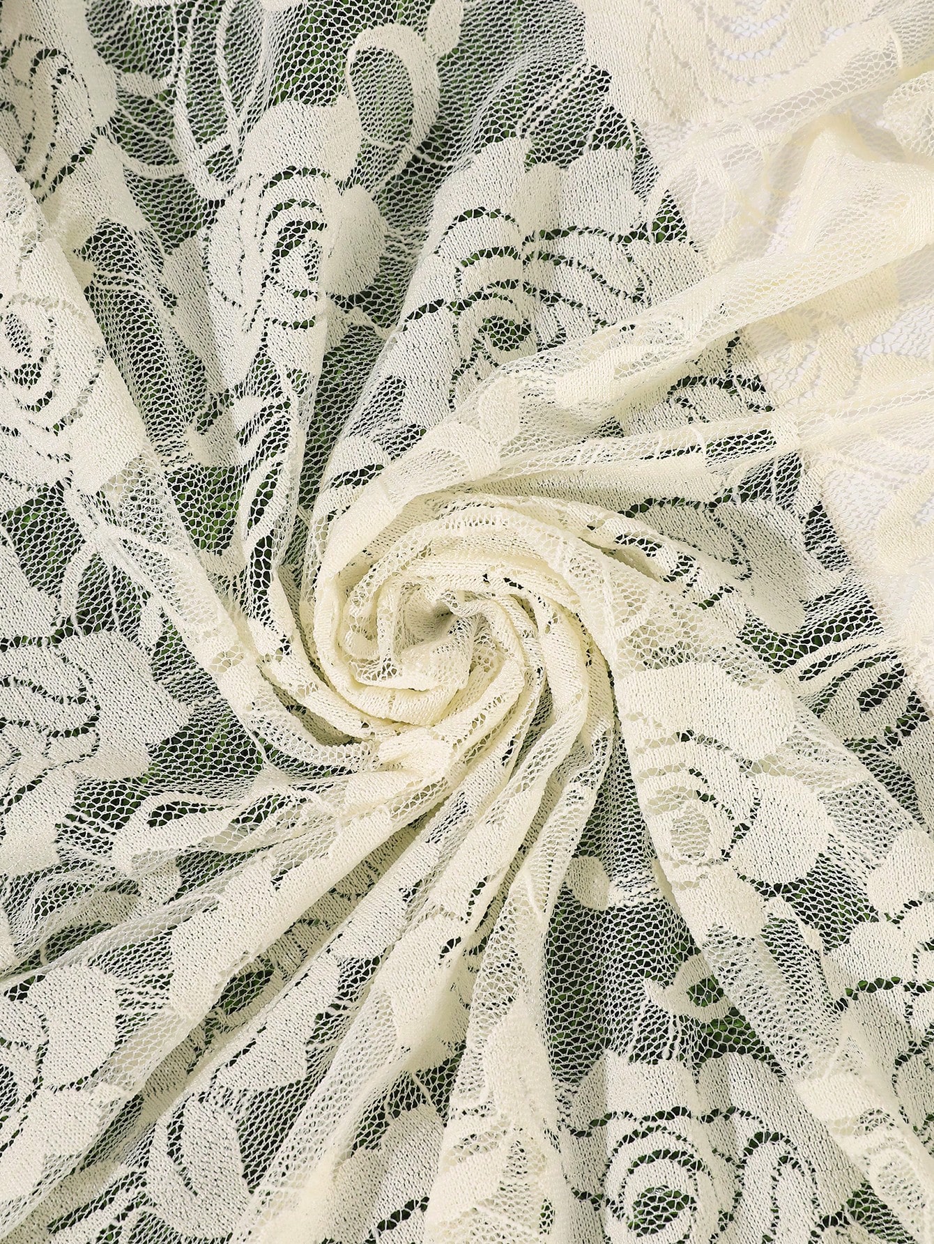 Foulard Cheveux en Dentelle Vintage Français, Motif Creux, Protection Solaire pour Vacances, Accessoire Cheveux Multi-Usages Rue/Plage/Quotidien