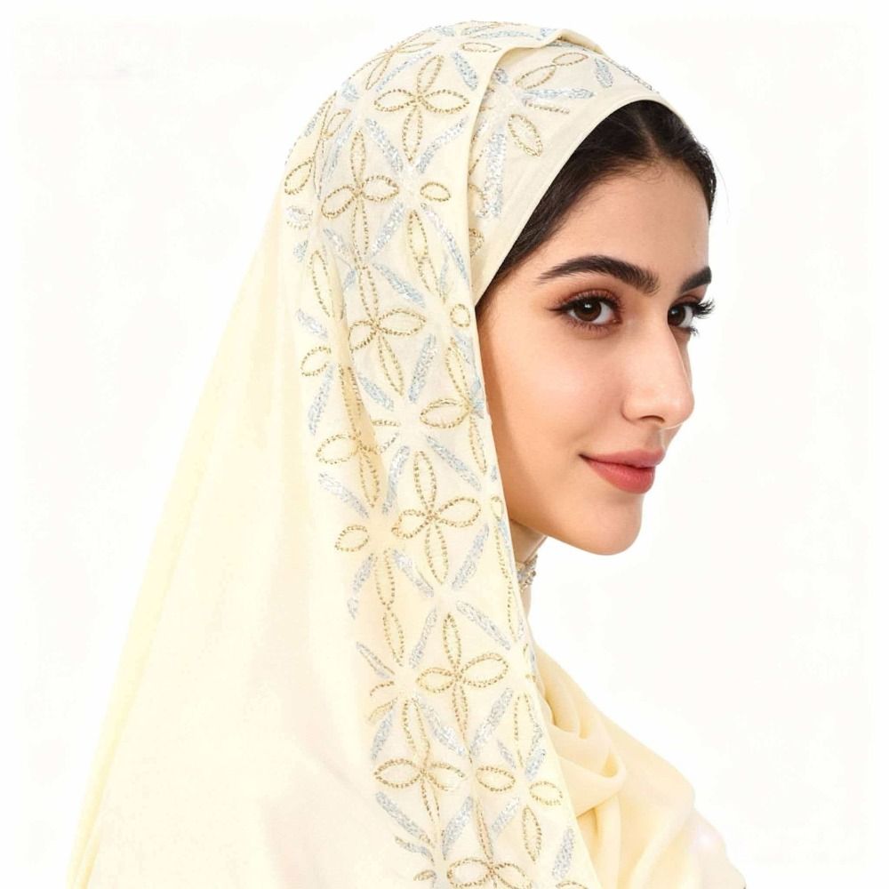 Nouveau turban instantané en mousseline de soie, couleur unie, respirant, châle islamique froissé, hijab uni à couverture intégrale
