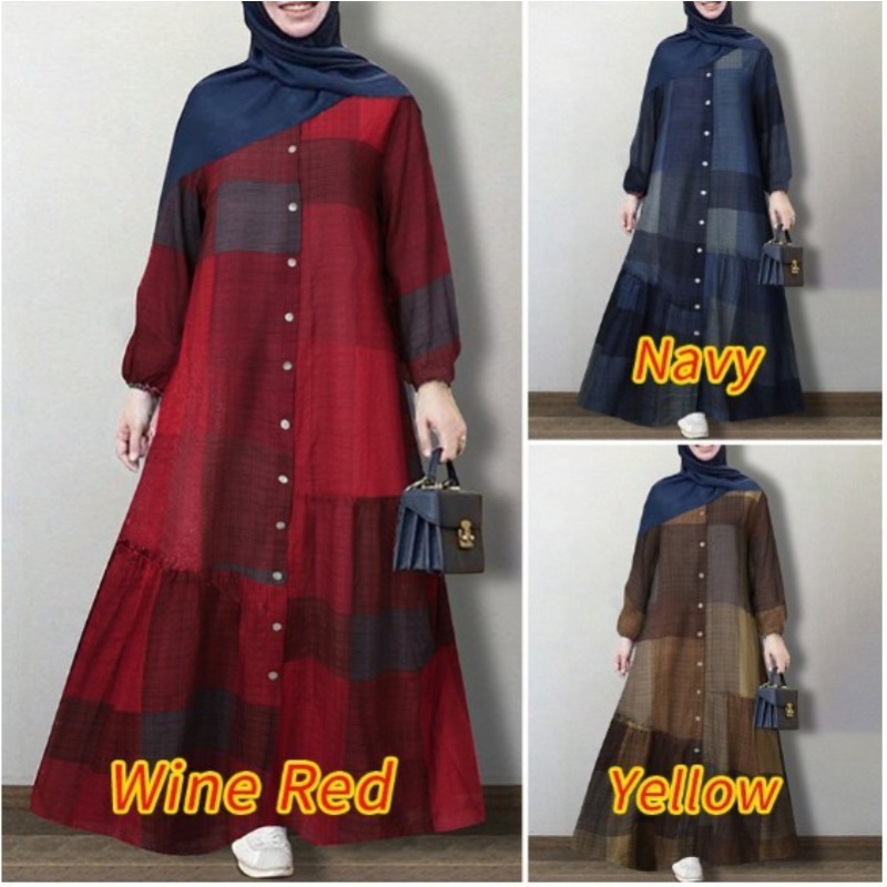 Robe musulmane à manches longues pour femmes, Kimonos en coton, Maxi islamique, Caftan marocain de Dubaï, Simple, Été, Décontracté, Printemps, Automne