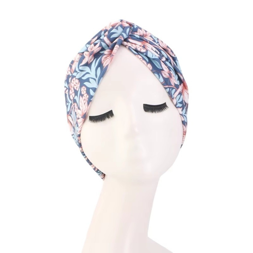 Chapeau Turban Femme Imprimé Floral Tendance, Élastique et Respirant, Foulard Hijab, Bonnet Islamique Africain pour Perte de Cheveux, Chimiothérapie, Bonnet Arabe Islamique