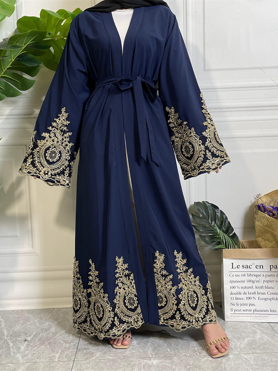Ramadan Abaya dubaï luxe mode Kimono musulman pour femmes Cardigan caftan Robe Femme Caftan Marocain turquie Islam vêtements