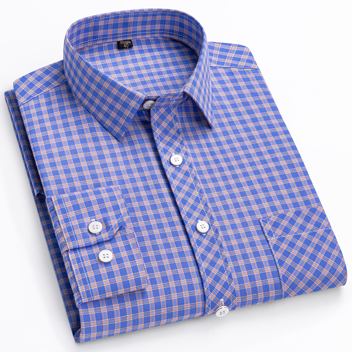 Chemises de luxe 100% coton pour hommes, haute qualité, manches longues, coupe ajustée, à carreaux, douces, décontractées, fines, nouveau design, boutonnées, vêtements pour homme