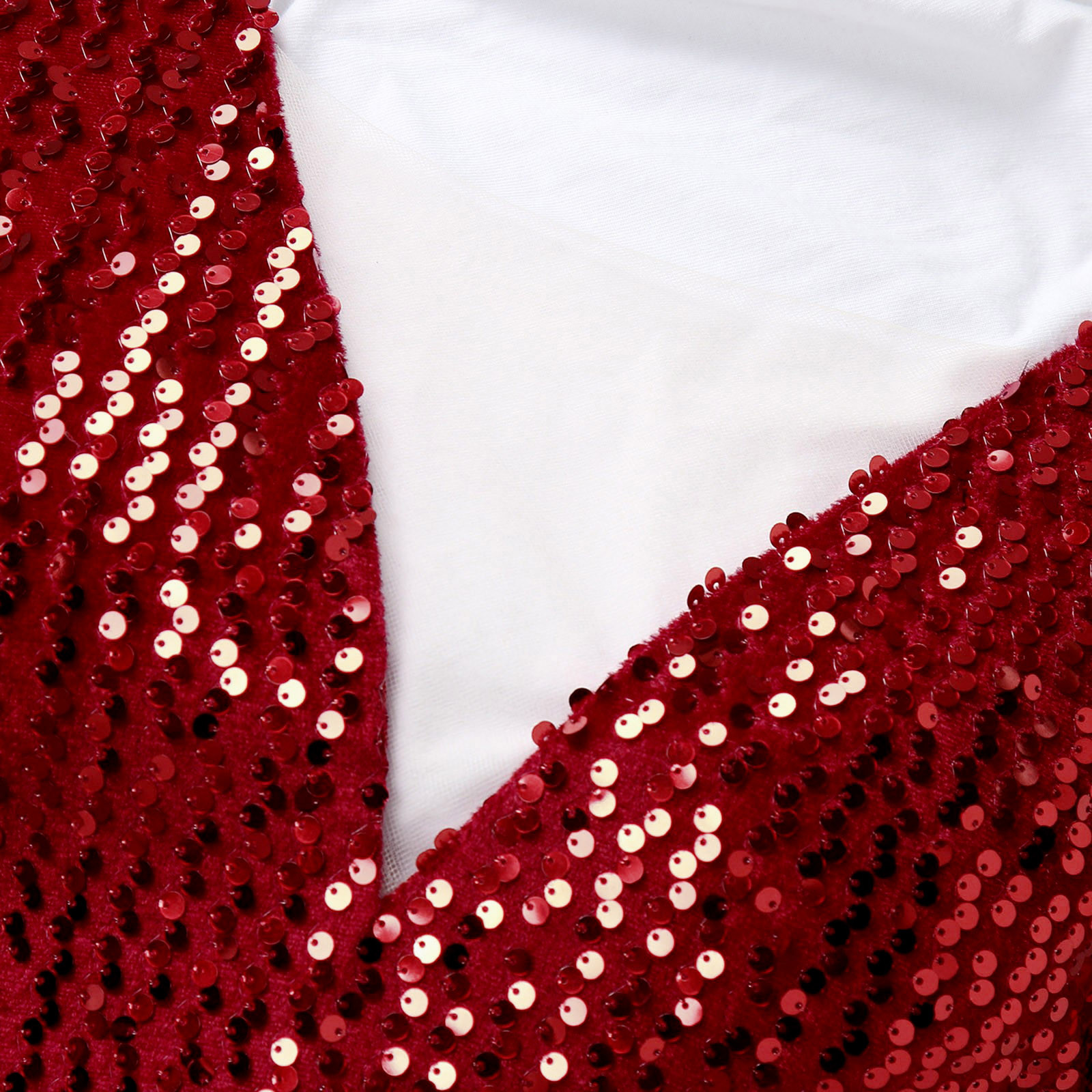 Robe de Soirée Élégante pour Femme, Tenue Sexy, Col en V Profond, Manches sulf, Brodée, Paillettes, Formelle, Taille Haute, Fendue, Bal