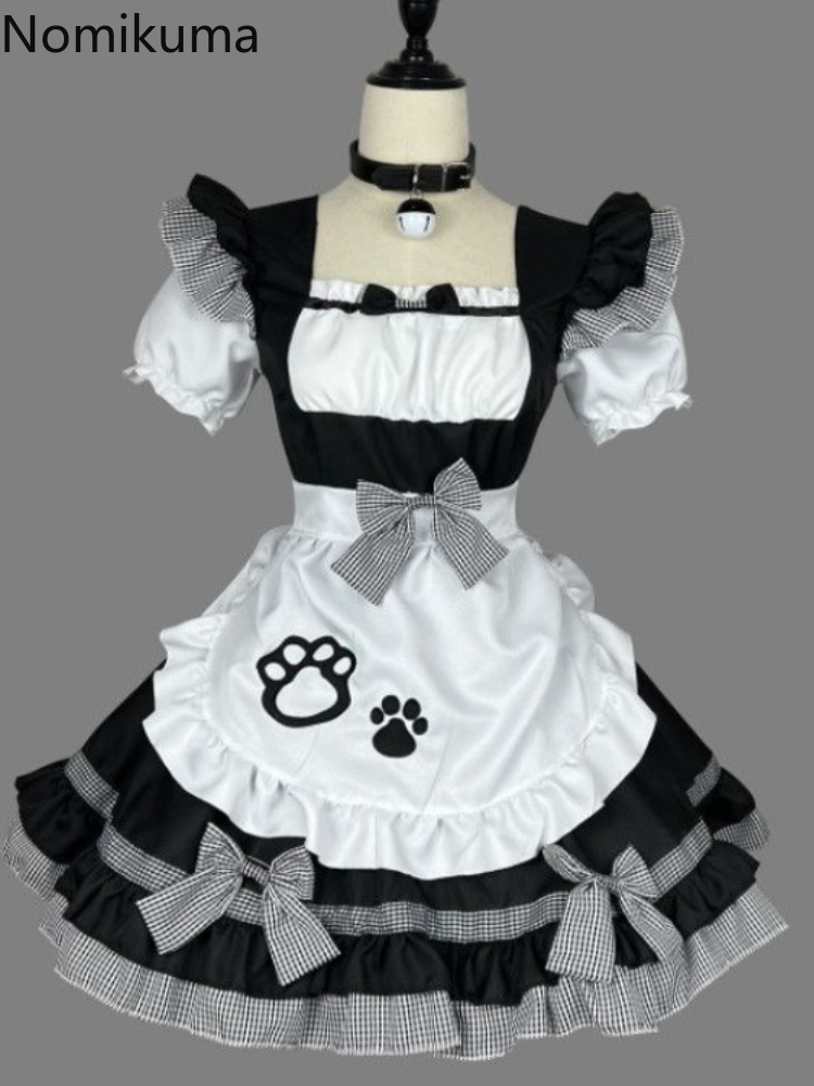 Robe japonaise pour femme, robes d'été pour femmes, style Lolita, 2026 Vestidos De Mujer, mode douce, mini-robe d'été pour cosplay, 49E309