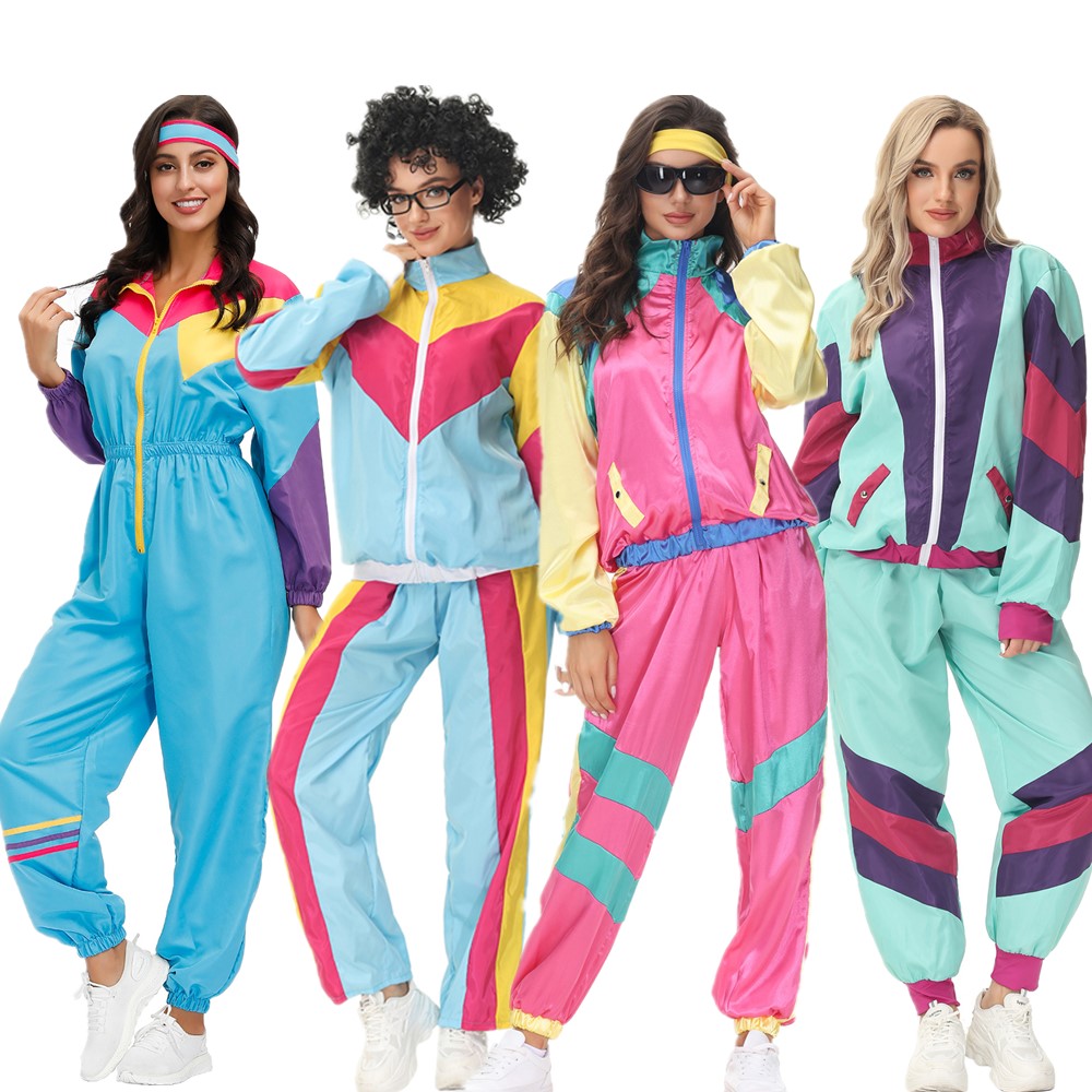 Costumes de cosplay Hiphelicopter pour femmes, Rock Chang, Sports HipMED trempés, Rétro, Carnaval, ixd'Halloween, Années 70 et 80