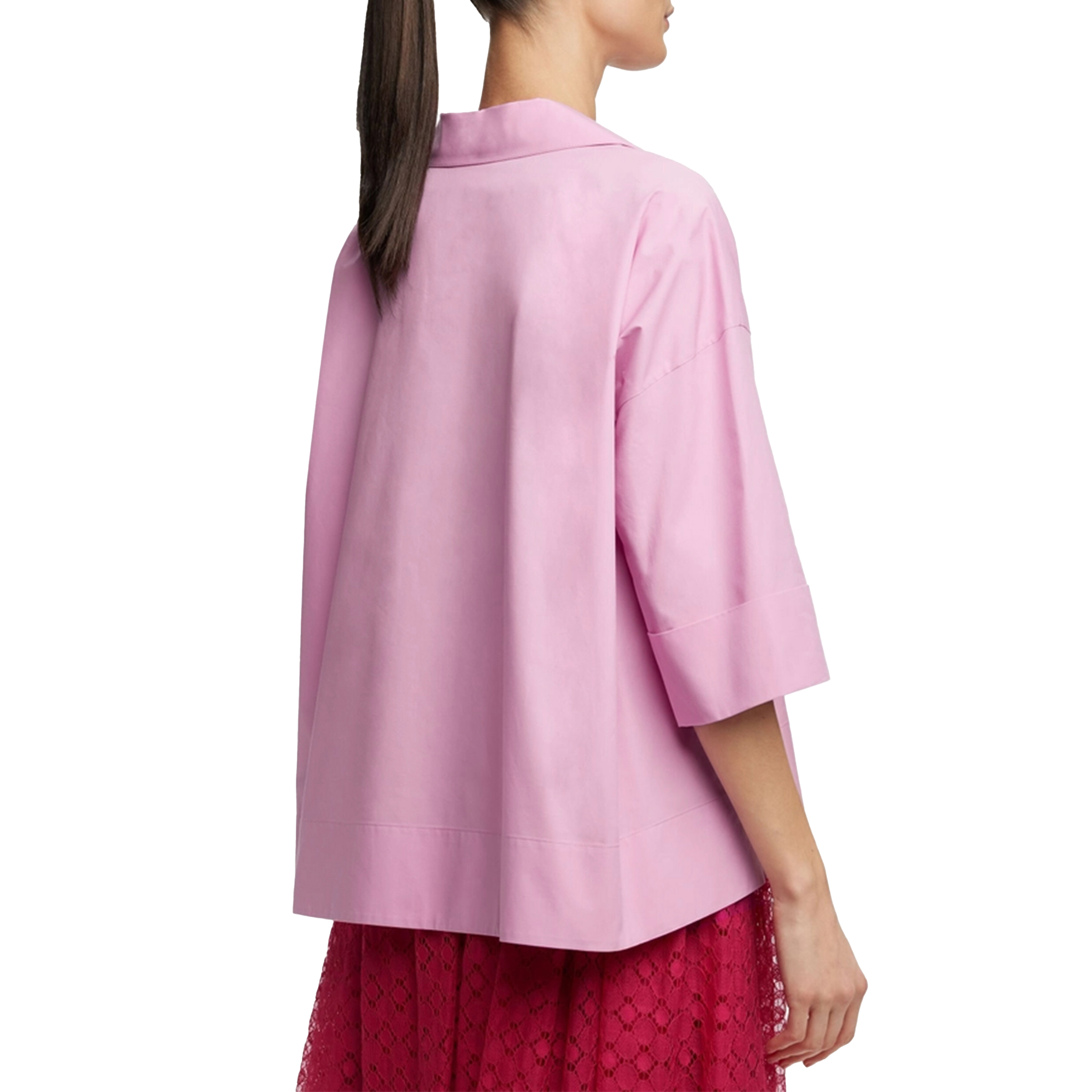 Chemise d'été pour femmes, nouveau haut de couleur unie, col en v, manches courtes, chemise élégante et décontractée