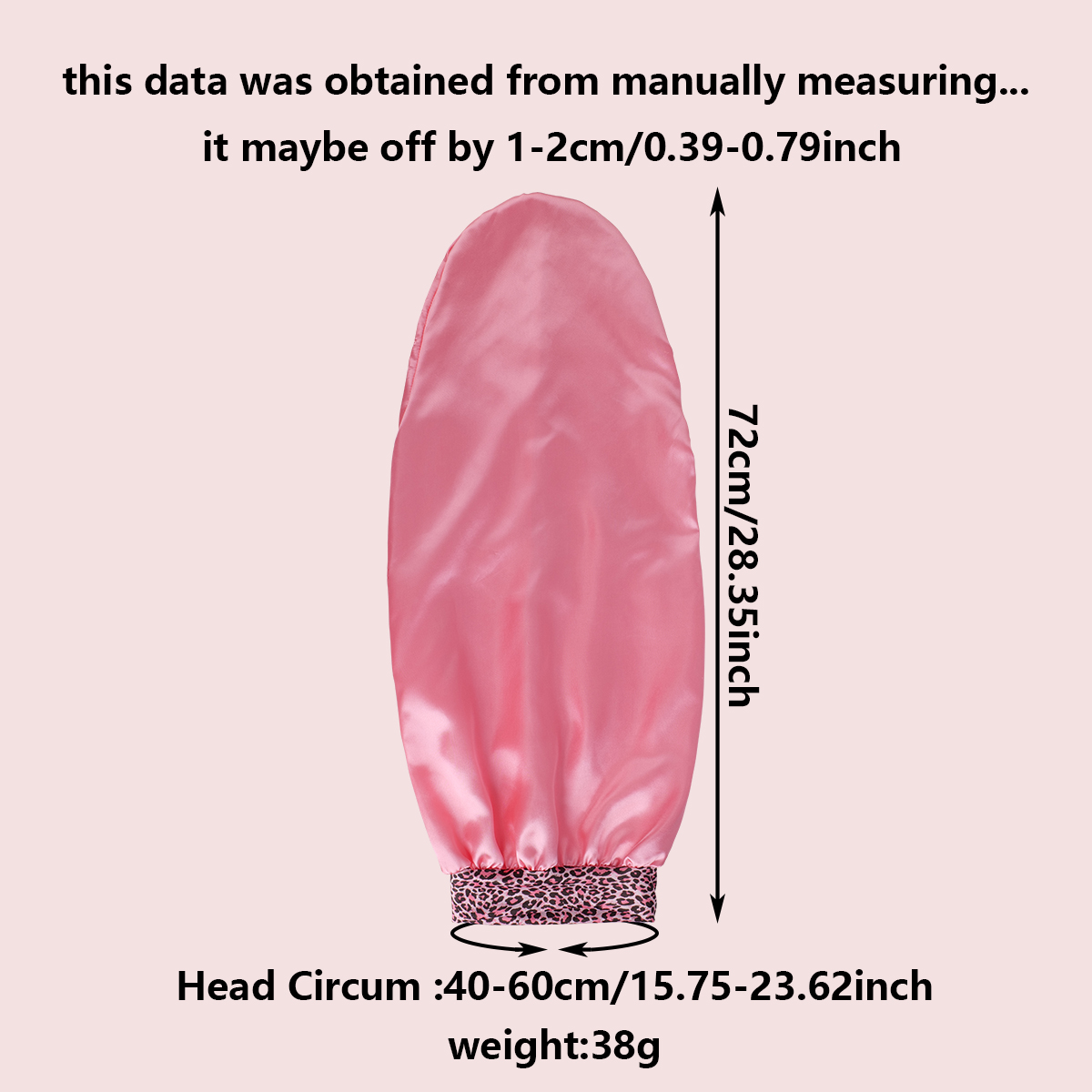 Bonnet de nuit en satin extra long pour femme – Surdimensionné, réglable, respirant pour cheveux bouclés et naturels