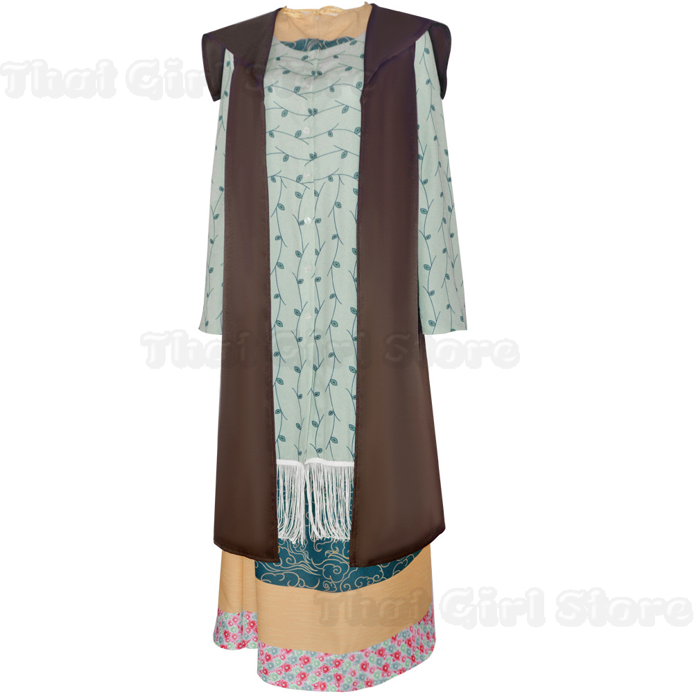 Costume de cosplay Fantasy Sybill Patricia Trelawney, robe de magie de film, jupe de jeu de rôle, tenues pour femmes, vêtements de fête d'Halloween Fantasia
