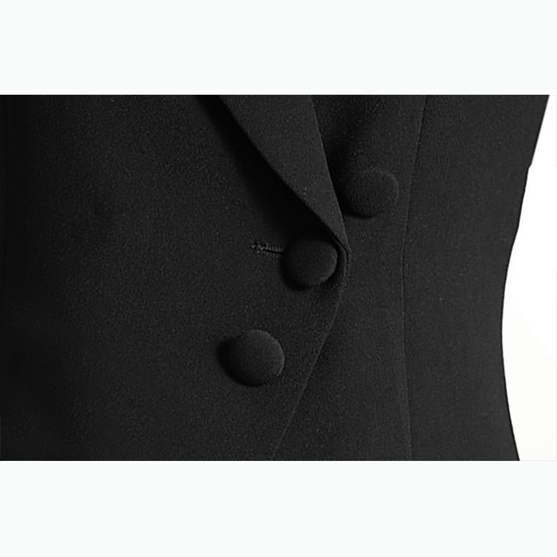 Costume gilet femme gilet veste 2025 printemps automne nouveaux hauts sans manches haut de gamme taille mince tempérament gilets femme pardessus