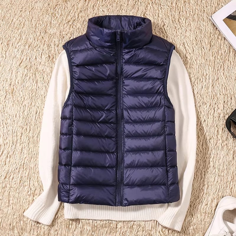 Gilets sans manches pour femmes, vestes d'hiver tendance, manteaux matelassés en coton pour hommes, gilets chauds à col montant pour femmes, vêtements