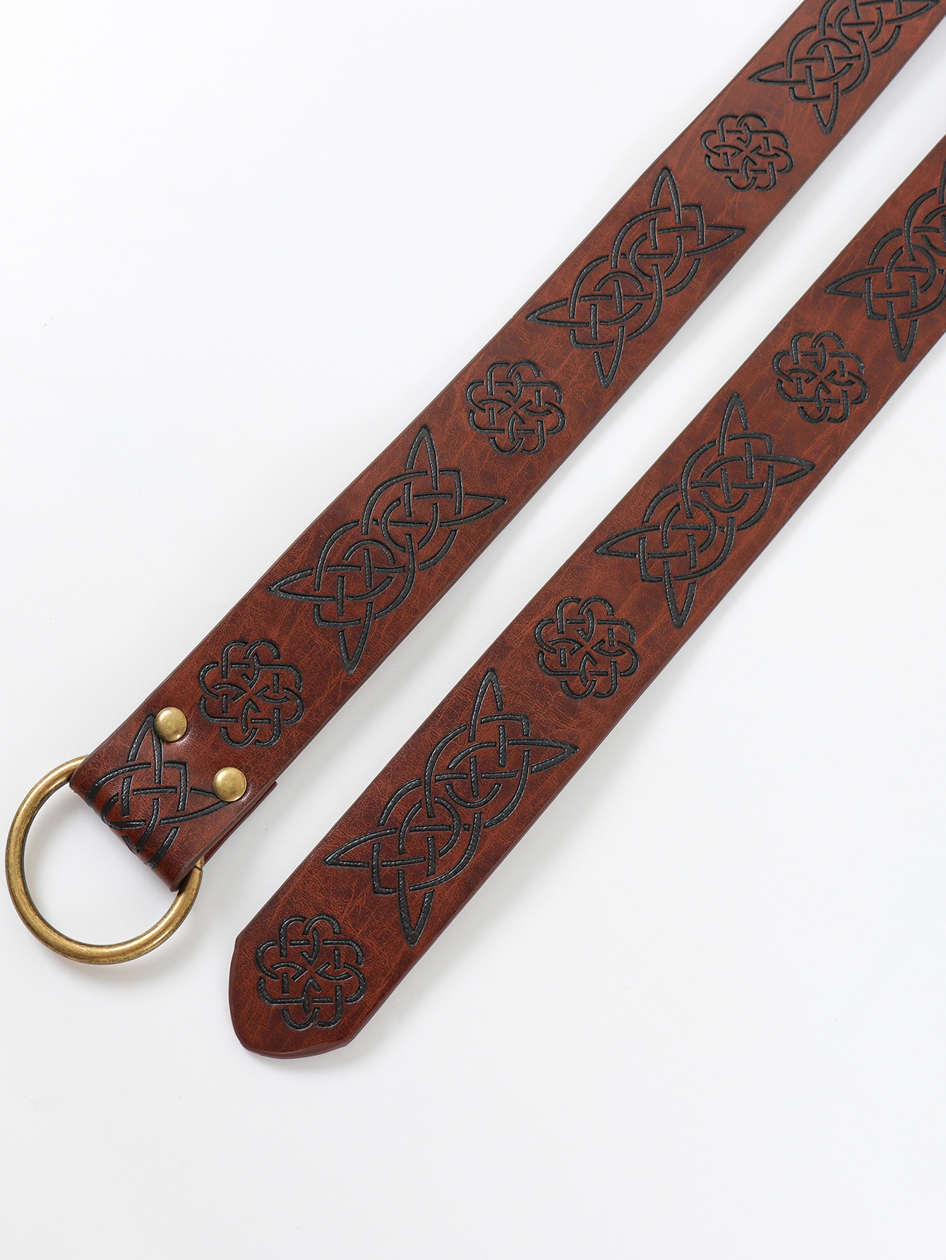 Ceinture celtique en cuir pour hommes, guerrier d'aventure Viking Renaissance, ceinture médiévale en relief, accessoire de Costume de Cosplay